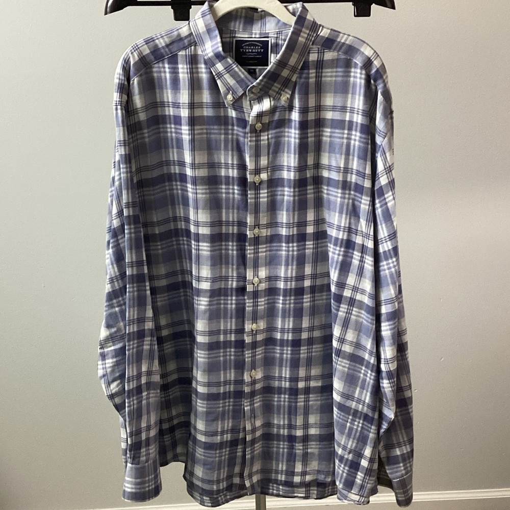 Brooks Brothers Blue and White Plaid Shirt
